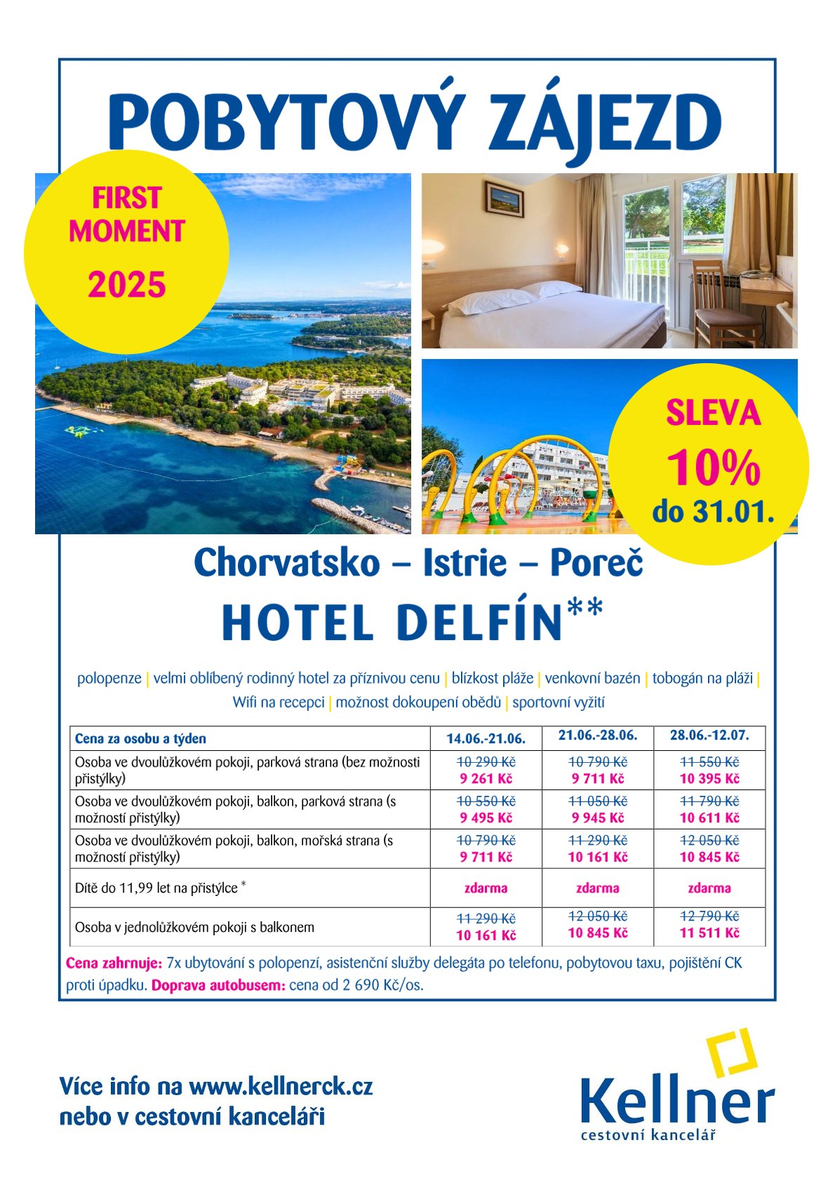 01. Chorvatsko - Poreč - hotel Delfín - FM